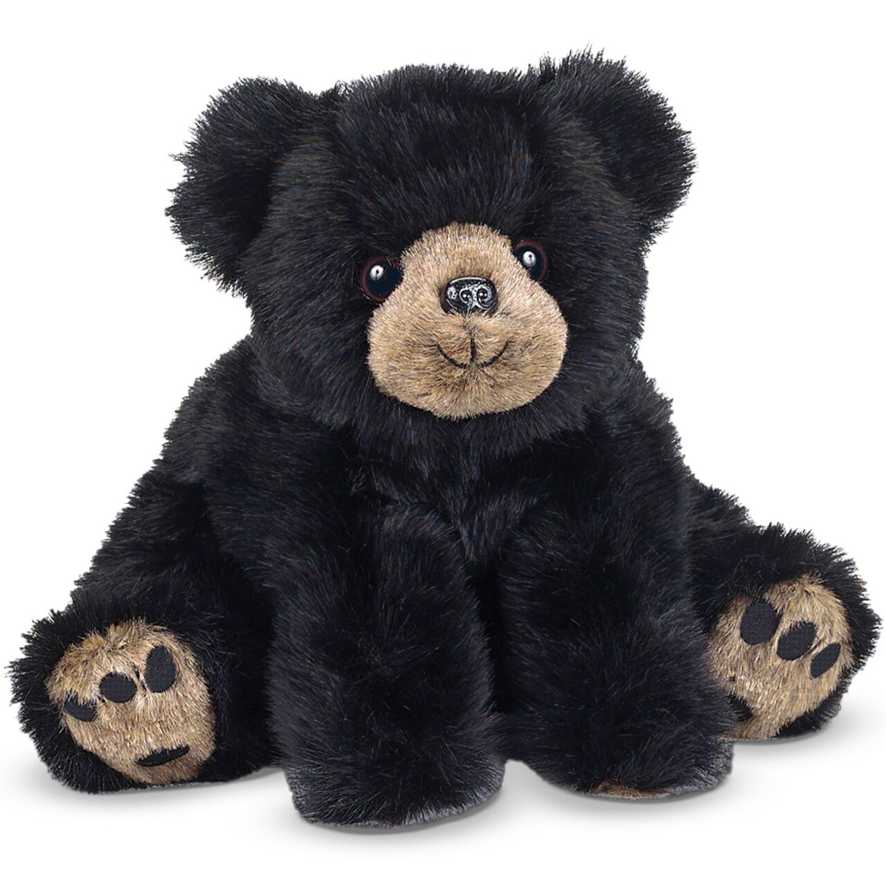 Bearington Rocky Black Bear Stuffed Animal - 19" Large Soft Black Teddy Bear Plush Toy with Fluffy Fur - Washable Forest Plushy - Adorable Cuddly Gift for Kids, Toddlers, and Animal Lovers